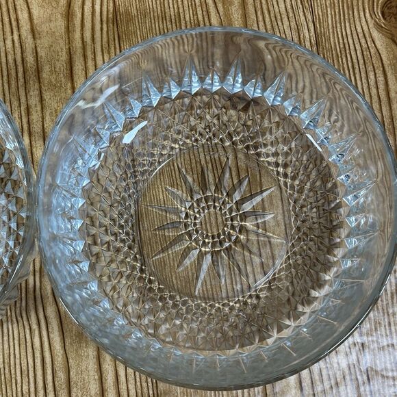 Vintage‎ Arcoroc Decorative Glass Bowl. 1960’s Made in France Set Of 2 - Picture 5 of 11